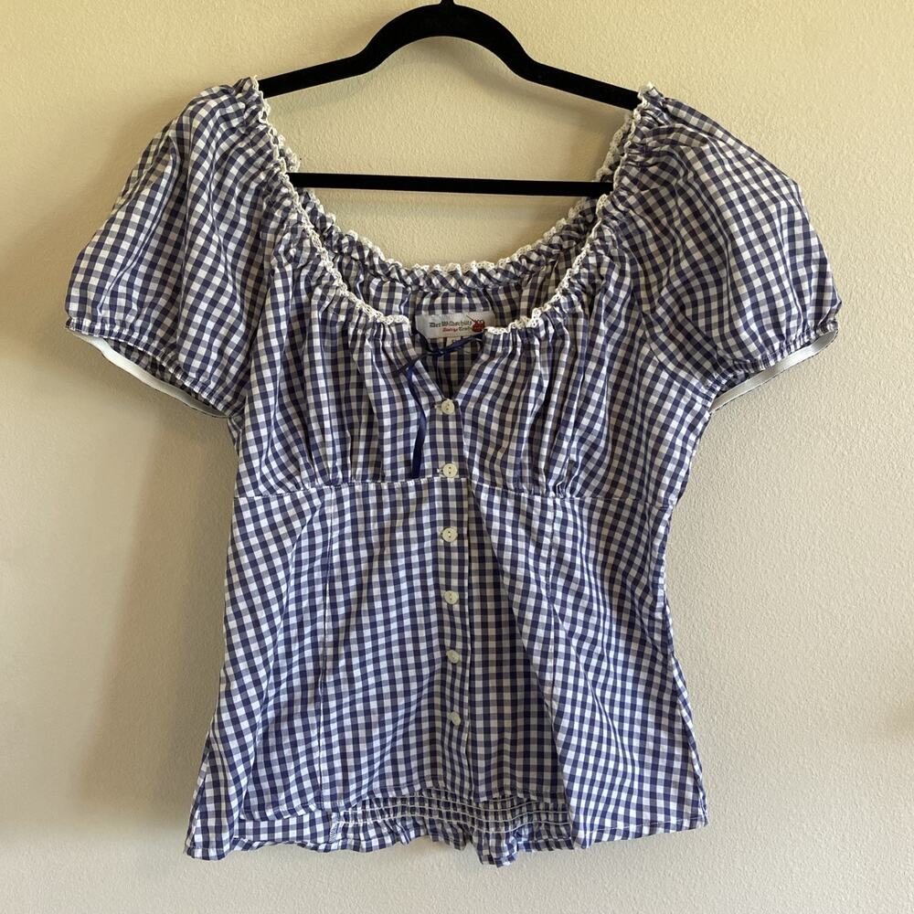 Gingham Oktoberfest Der Wildschütz Top NEW 42 L